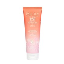 Pacifica Beauty Glow 슈퍼 라이트 효소 스크럽 페이스 각질 제거 워시 비타민 C 글리콜산 모공 막힘 브라이트닝 부드럽고 매끄러운 피부용 마이크로비즈 프리 비건 크루