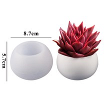 콘크리트 화분 실리콘 주형 시멘트 석고 용 다육식물 냄비 금형 Diy 아로마 테라피, 10 B9