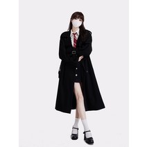 COSYEVNO 헐렁한 패션 여성 트렌치코트