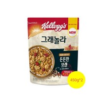 켈로그 든든한 브랜 그래놀라 시리얼, 900g, 4개