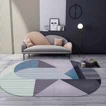 북유럽 독특한 러그 원형 타원형 사각 84종 식탁카페트 거실 아이방 특대형 거실 침실 바닥 매트 인테리어 대형 먼지없는 사계절 여름 물세탁 소형 200cm 300cm 선택41