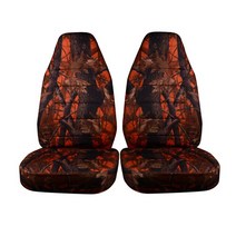 캠핑카 위장 자동차 시트 커버 범용 SUV 트럭 캠핑 보호대 인테리어 스타일링 액세서리, 04 2 seat orange