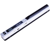 iscan 휴대용 펜 핸디 스캐너 소형 핸드 무선 포터블 A4 책 스캔 900DPI, 실버+16G