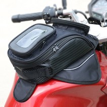 오토바이 탱크 가방 오일 연료 마그네틱 모토 안장 수하워터 GPS 휴대폰 더 큰 창 핸드폰 배낭, 한개옵션0