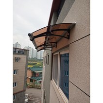 캐노픽스 650x4400 DIY 캐노피 테라스 정문 렉산 처마 비가림 현관 차양 비가림막 창문비가림 렉산시공 빌라 발코니차양, 그린, 직결피스, 회색, 1개