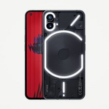 Nothing Phone (1) - 8GB RAM + 128GB 글리프 인터페이스 50MP 듀얼 카메라 Nothing OS OLED 디스플레이(6.55인치 120Hz) 블랙 A063-32969, 전화(1) + 귀(1), 12+256GB, 하얀색