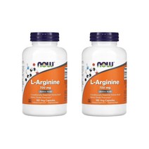 NOW Foods 나우푸드 L Arginine 엘 아르기닌 700mg 아미노산 채식 비건 180캡슐 2팩