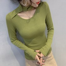 HQINT 여성 오버핏 긴팔티셔츠 여자 빅사이즈 심플 티셔츠 티셔츠긴팔 긴팔티 가을 베이직 겨울 데일리 기본티 ZB-42952