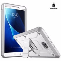 Supcase 갤럭시탭A 10.1 호환 케이스 태블릿 스탠드 보호커버 SM-T580 SM-T585, 화이트