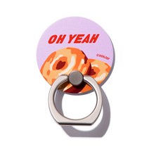 억스X하이루프 NEW 아이링팝 핸드폰 스마트링 무선충전 휴대폰 스마트 톡 핑거 그립 홀더 거치대, 디저트, (디저트)오예도넛