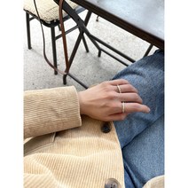 멜팅 볼드 왁스카빙 925실버 핸드메이드 데일리링 (미니버전)