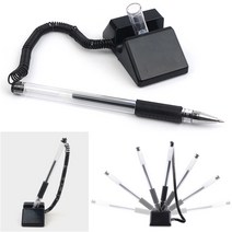 템팜 스탠드형 볼펜 블랙 롤링펜 고정