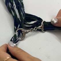 목손수건 면스카프 스카프링 D형 실버