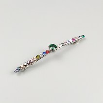 스와로브스키 스톤 포인트 슬림 자동핀(10cm) 14color 보석 큐빅자동핀