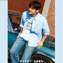 지오다노 오버사이즈 옥스포드 셔츠 01043503 NC신구로