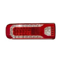벤츠 트럭 - 용 lh rh 24v led 테일 램프 렌즈 actros mp4 benz mp5 조명 antos arocs atego 3 econic 2 unimog + 커넥터, 1pc 리터