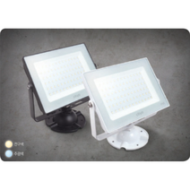 씨티오 LED사각노출투광기 50W 상가 식당 간판 외벽 상가 매장 펜션 카페, 백색, 주광색6500K(하얀색)