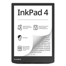 PocketBook InkPad 4 | 눈 친화적인 오디오 및 전자책 리더 대형 20cm7.8인치 E-잉크 디스플레이 긁힘 방지 보호 텍스트 음성 기능 블루투스® 내장 스피커 스