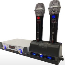 무선마이크 DY-939W PLUS 국산 900메가 2체널 충전식 무선마이크시스템 - STM
