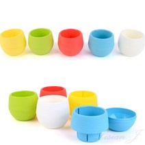 리시안제이 원형 플라스틱 미니 화분 대 초보화분 소형꽃화분, 블루