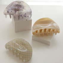 제이로렌 셀룰로오스 반달 반묶음 집게핀 H0816