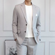 세컨에디션 보카시 빅사이즈 싱글 자켓