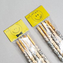 피크닉앤패키지 빼빼선물포장용품 빼빼로데이사탕포장봉투, 10장, 스마일헤더텍
