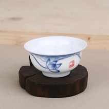 ▒고질라몰▒청화백자 연화문 찻잔 다기잔 컬러찻잔 작은찻잔 원형잔 다기잔 다기▷ＧОÐＺｉĿŁА몰