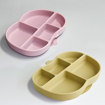 [마미스테이블] 식품용실리콘 호박 흡착식판(본체만) 유아 돌 아기 그릇 식기 이유식 용기, 호박식판 버건디(본체만)