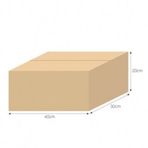 BOX-ZONE 택배박스 9호 20매(400x300x200mm) (A골)