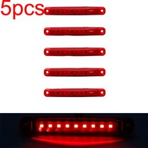 9/24 V 9 SMD LED 레드 + 화이트 옐로우 그린 블루 자동으로차 버스 트럭 사이드 마커 Led 트레일러 라이, 20 5pcs red_01 12v