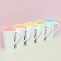 브이롱 머그 _ 롱머그 빅머그 파스텔머그, 브이롱머그_오렌지