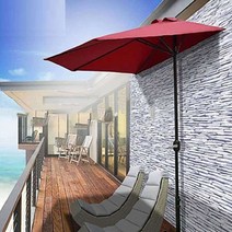 유럽식 3 미터 반쪽 반원 파라솔 야외 선 스크린 정원 발코니 인테리어 공간, 300x150cm, K