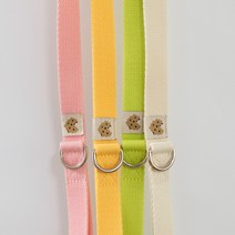 비브멍 new 젤라또 강아지 편안한 리드줄 4color, 20mm, 망고바나나(Yellow) 20mm