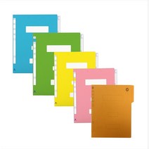 다인 A4 서류철 친환경 종이 정부화일 80개, 연두