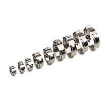 조인트 클램프 파이프 클램프 10 PCS 스테인레스 스틸 304 싱글 이어 호스 구색 키트 5.3-31mm 다중 사양, 02 5.8-7.0mm