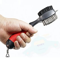 J.ROM 양면 골프 클럽 브러쉬 골프클럽세척기 골프채청소브러쉬 골프채청소솔, 색상랜덤발송