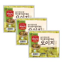 CJ 자취음식 하선정 먹기좋게썰어놓은오이지 밑반찬 210g 3개