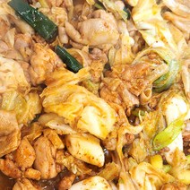 춘천북방닭갈비밀키트 달콤한맛 최고급 닭다리살100% 1인분 세트(닭고기+달콤양념+야채+떡+고구마)