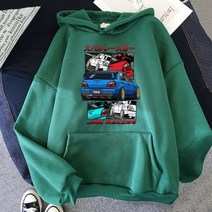 이니셜 D-남자 여자 후드티 미적 레이싱 가을 겨울 남성 클래식 레전드 자동차 스카이라인 스웨터 셔츠