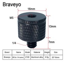 유튜브스튜디오 촬영장비 키트 세트 조명 카메라 마이크 방송 장비 변환 나사 14 m4 m5 m6 m8 m10 인치 프로젝터 브래킷 어댑터 dslr 카메라 삼각대 볼 헤드 용 사진, z100 1개