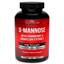 Divine Bounty D-Mannose 600mg 디바인 바운티 디-매노스 600mg 120베지캡슐