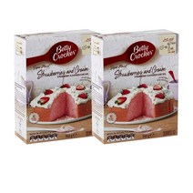베티크로커 딸기 크림 케이크 믹스 540g Betty Crocker Strawberries Cream Cake Mix, 2팩