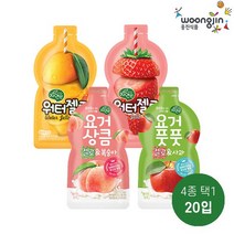 [웅진식품] 자연은 워터젤로 100ml x 20파우치(딸기/망고 중 택1), 망고20