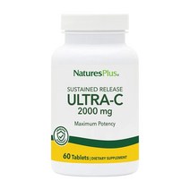 네이쳐스 플러스 서스테인드 릴리즈 울트라 비타민C 2000 mg 60 타블렛, 6병, 60정
