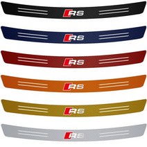 아우디 카본 호환 탄소 섬유 자동차 트렁크 후면 범퍼 보호 스티커 S 라인 RS 콰트로 A5 C6 C5 A1 A7 Q2 Q3 TT B5 B6 A3 8P 8V 8L RS3 R, 34.rs  101x8cmred