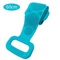 바디 스폰지 실리콘 브러쉬 목욕 타올 목욕 젤 목욕 클렌징 스킨 브러쉬 마사지 샤워 확장 스크러버 스킨 클린 브러쉬, 60cm 그린