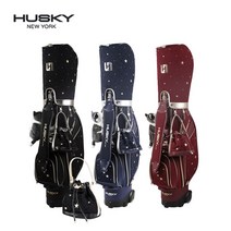 허스키뉴욕 갤럭시 여성 골프백 휠 캐디백 HKC-9181, 네이비