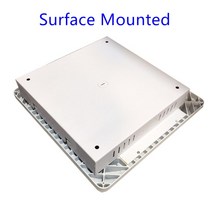 방수 캐노피 조명 60w80w100w150w 뒷마당 차고 주유소 램프 표면 장착 오목한 상업용 천장 램프, 80W, Warm White 3000k, Surface Mounted