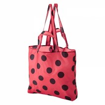 이케아 슁케 장바구니 레드 블랙 45x36cm 305.176.76